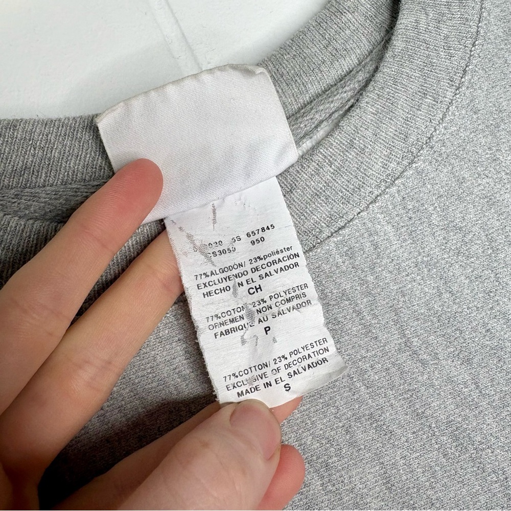 Champion Crewneck Sweatshirt MoMA Edition Size Small Gray Navy Blue Collectable - Picture 7 of 10